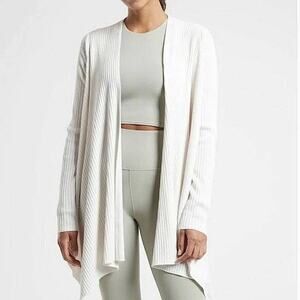 Athleta Solstice Wrap Ribbed Merino Wool Cardigan XXS  Extra Extra Small